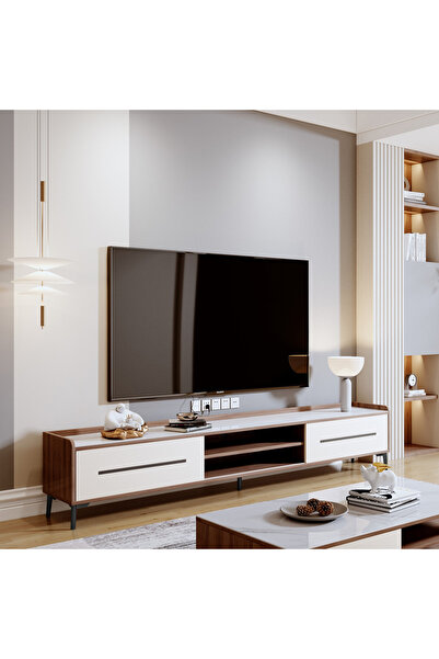 Home Box وحدة تلفزيون Modway بطول 2 متر مع سطح من الحجر المصقول لأجهزة التلفز...