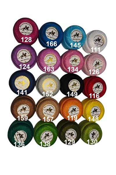 PeriStore Ulukardeşler 20'Lik Cotton Like Etamin Kanava 10 Gr No.8 Rope Set