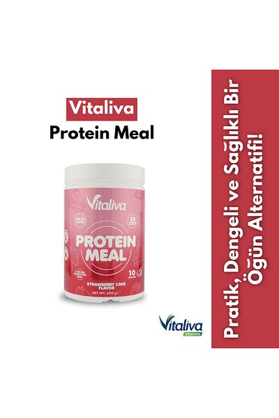 Vitaliva Vitamins Vitaliva Whey Protein Lunch Powder - Strawberry Cake Flavored
