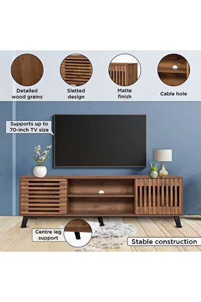 erorex Tortilla 2-Sliding Door TV Unit for TVs up to 70 inches
