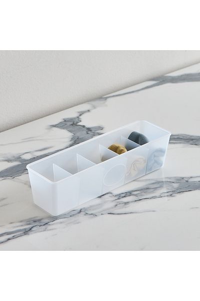 erorex Inaya 5-Compartment Slim Drawer Organiser - 30.7x8.8x7.8 cm