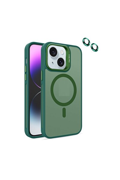UnDePlus Apple iPhone 13 Kılıf Magsafe Standlı + Klon Kamera Lensli Kapak