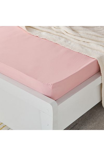 erorex Essential Solid Cotton Single Fitted Sheet - 90x200+36 cm
