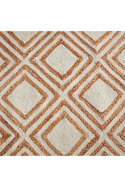 erorex Eco Diamond Handmade Jute Rug - 160x230 cm