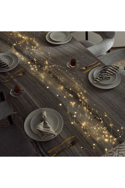 Generic Dux Copper Wire Garland Light with 12 Strings and 300 Warm LED - 2.4 ...