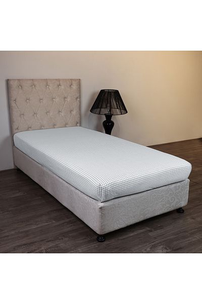erorex ملاءة سرير مزدوجة من القطن بطبعة خطوط مالطا - 170×260 سم