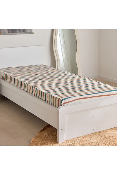 erorex Joy Adventurer Campsite Single Cotton Fitted Sheet - 90x200+25 cm