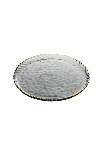 sharpdo 10-inch Nordic Glass Western Plate Round Phnom Penh Steak Plate