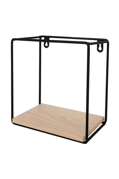 erorex Urban Square 1-Tier Metal Shelf - 20x10x20 cm
