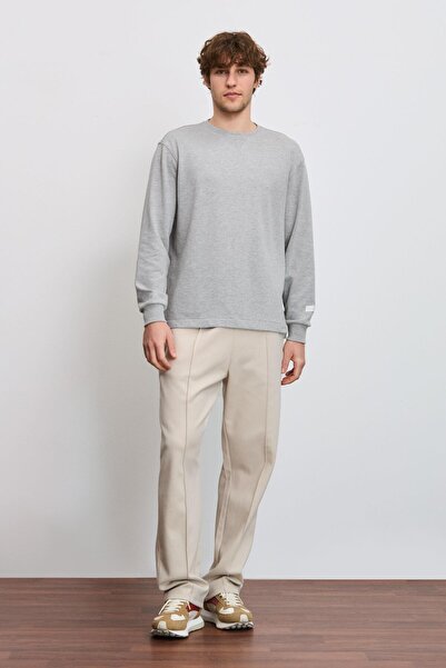 BABOKAH Eskitme Efektli Relax Fit Uzun Kol Tshirt