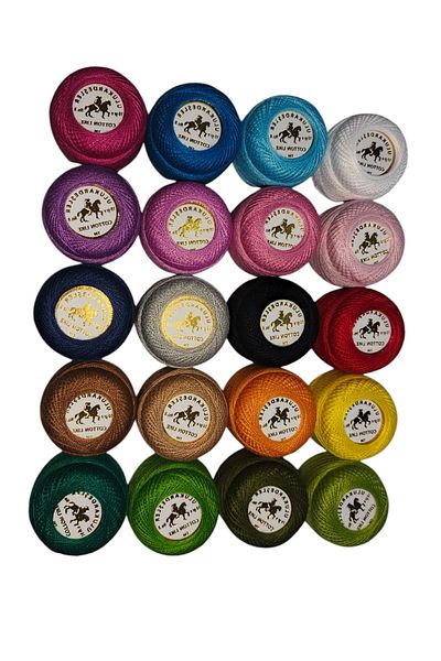 PeriStore Ulukardeşler 20'Lik Cotton Like Etamin Kanava 10 Gr No.8 Rope Set