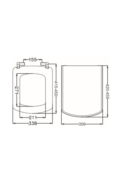 KALE Basics Roca Uyumlu Yavaş Kapanır Klozet Kapağı Kırılmaz Plastik