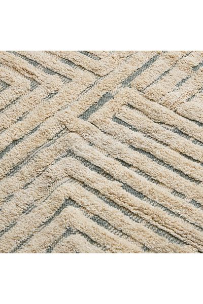 erorex Aizel Otus Stripe Cotton Dhurrie - 110x160 cm