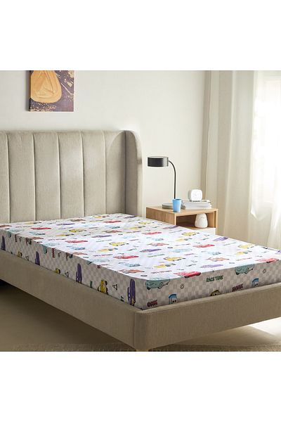 erorex Cars Radiator Springs Twin Fitted Sheet - 120x200+25 cm