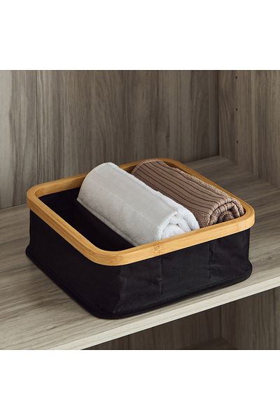 erorex Oxford 3-Compartment Fabric Wardrobe Organiser
