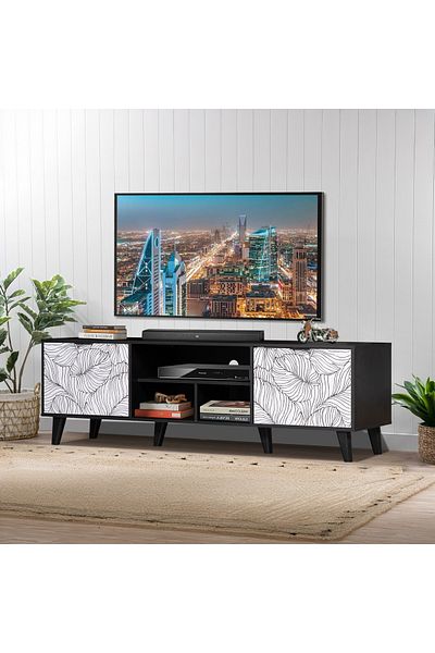 erorex Phoenix 1.8 Meter Large TV Unit for TVs up to 75 Inches