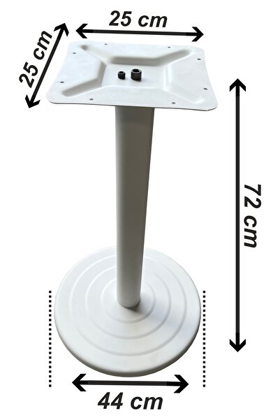 Enova Round Base Cafe-kitchen-dining Table Leg White
