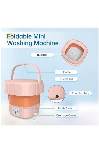 COOYA Mini Washing Machine, Portable Washer,Quick Wash,Auto-Lock Function, for Underwear, Socks and more