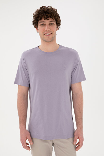 U.S. Polo Assn. Ανδρικό μπλουζάκι με κανονική εφαρμογή Crew Neck Grey Basic 50294224-VR024