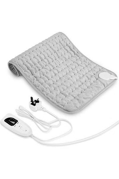 COOYA Electric Heating pad, with Automatic Switch-Off, 6 Temperature Levels, for Back Neck Shoulder,Grey