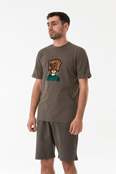 Fulla Moda Μπλουζάκι με λαιμόκοψη ψηφιακής εκτύπωσης