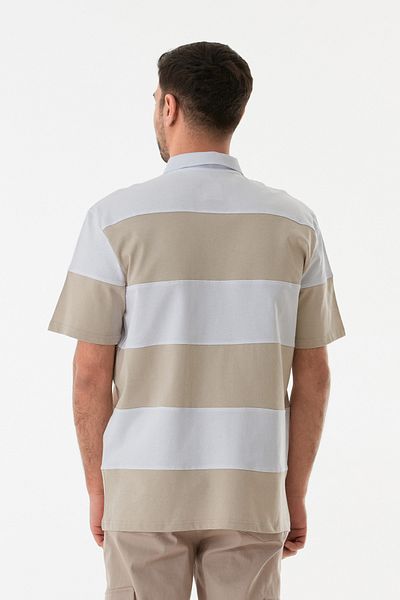 Fulla Moda Μπλουζάκι με μισό φερμουάρ Polo Neck Color Block