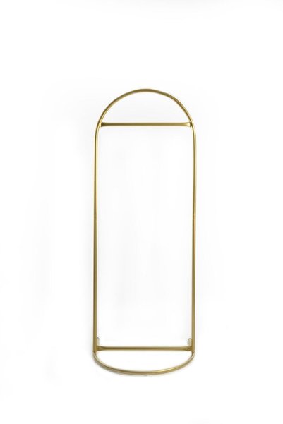 Fec Reklam Butik Stil Oval Askılık Konfeksiyon Askılığı Altın Renk Askılık Gold Elbise Askılığı Ayaklı Askılık