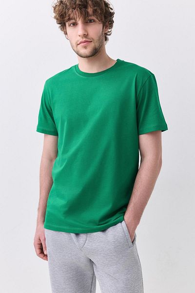 Trendiz Ανδρικό μπλουζάκι Basic Green - 100% Cotton 2091