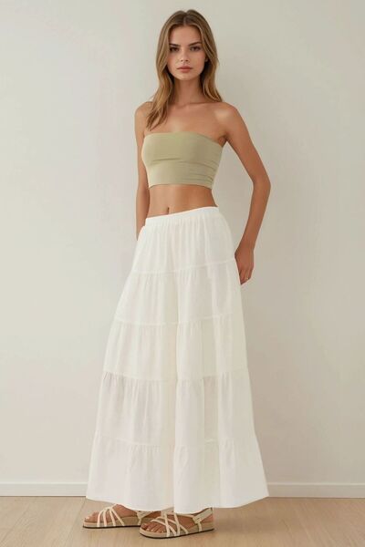 Hiccup Linen High Waist Maxi Skirt