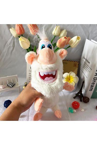 Yelajoy White Pig Cooper Stuffed Doll Toy, soft and comfortable,  high-quality cotton, for kids