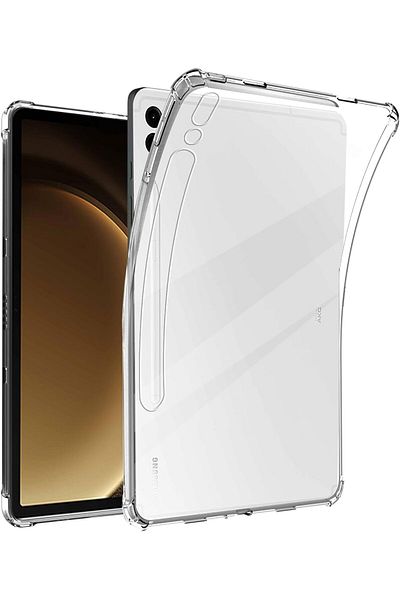 AWH Carinacoco Clear Case for Samsung Galaxy Tab S9 FE Plus 12.4", Soft TPU Shockproof Cover