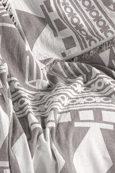 MYLASA HOME %100 Pamuk Bohem Temalı Çok Amaçlı Müslin Throw 130 X 170
