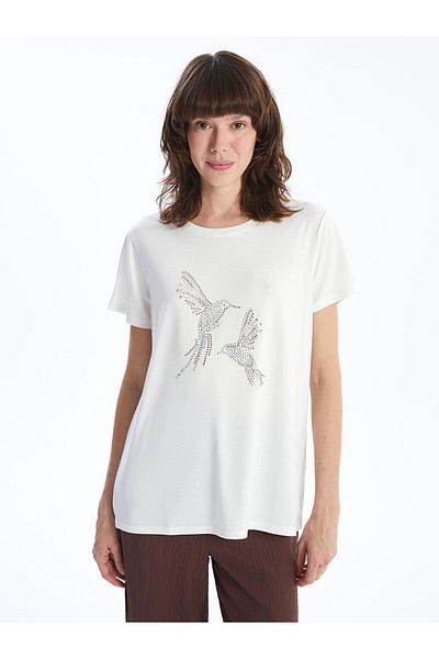 LC Waikiki Crew Neck Printed Women's T-Shirt