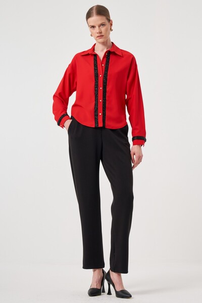 UTOPIAN İnci Detaylı Gömlek