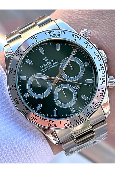 Coliseum Steel Cord Wristwatch - Dial with Calendar, Series with Box - Men's