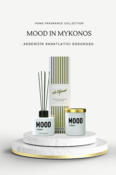 Eda Taşpınar Mood Reed Oda Kokusu - 100 ml & Mood Mum Set  (EGY0056)-(EGY0020)