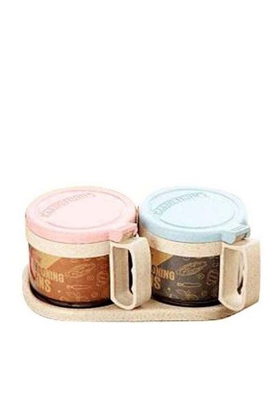 ALMUFARREJ Set of 2 spice jars