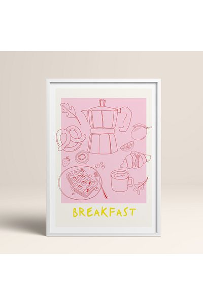 HOMEPACK Pictură cu un singur cadru din lemn Pictură poster dintr-o bucată TK/867
