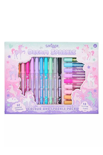 SMIGGLE - Dream Sparkle Colors and Glitters Stationery Set