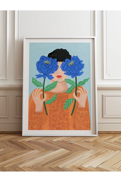 HOMEPACK Pictură cu un singur cadru din lemn Pictură poster dintr-o bucată TK/864