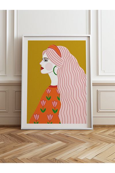 HOMEPACK Pictură cu un singur cadru din lemn Pictură poster dintr-o bucată TK/858