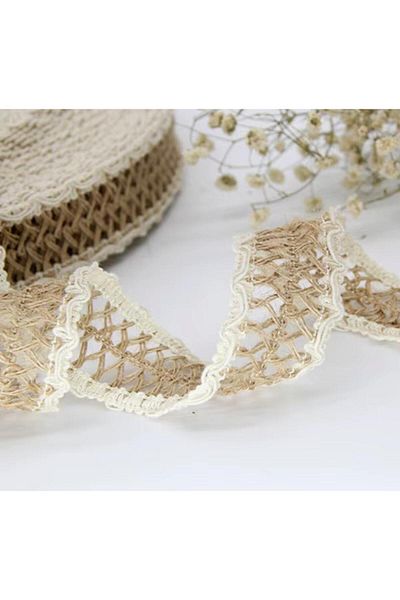 OZN AKSESUAR Wicker Ribbon Jute Ribbon Crafts Home Decorations and Gift Wrap Ornament