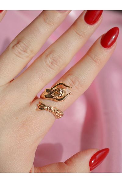 Reorah Collection Vintage Mermaid Ring-Mermaid Ring