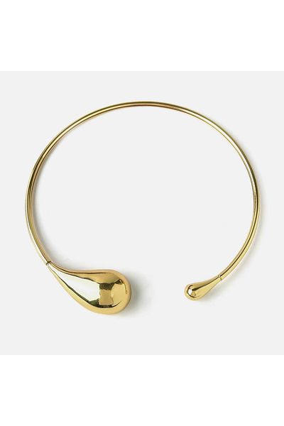 Choice Gold Peri'sbox 2024 New Statement Irregular Chunky Water Drop Open Choker Necklace For Women Girls P