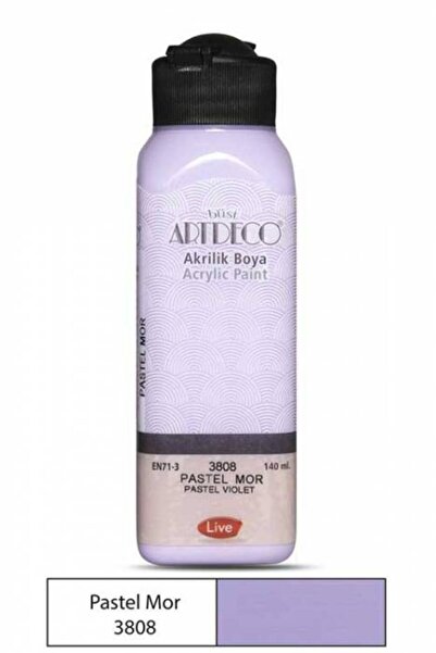 Artdeco akrilik boya 70R-3808 140 mm Pastel Mor
