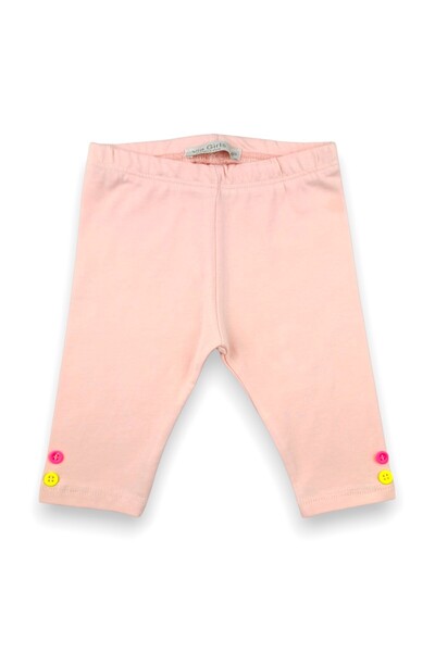 Via Girls Baby Girl 95% Cotton Pink Lycra Single Jersey Summer Basic Tights |   9-24 Months Children's Clothing