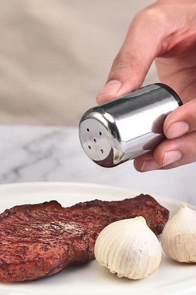 Chavin Large Size Steel - Salt and Pepper Shaker for Double Home Restaurant Restaurant Cin516