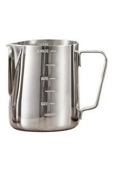 ALMUFARREJ Stainless Steel Milk Frothing Jug Silver