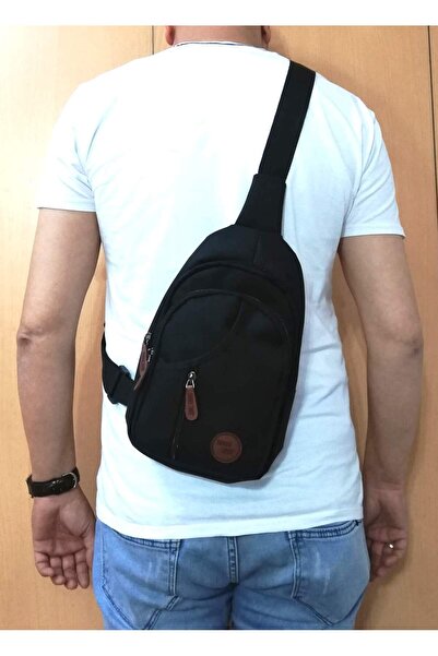 SEVENTEEN Seven Teen 3474 Çapraz Askılı Çok Gözlü Çanta Siyah