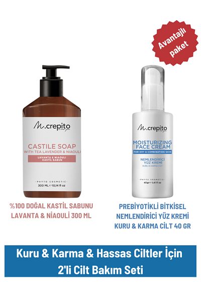 Mcrepito 2-Piece Skin Care Set for Dry & Mixed & Sensitive Skin